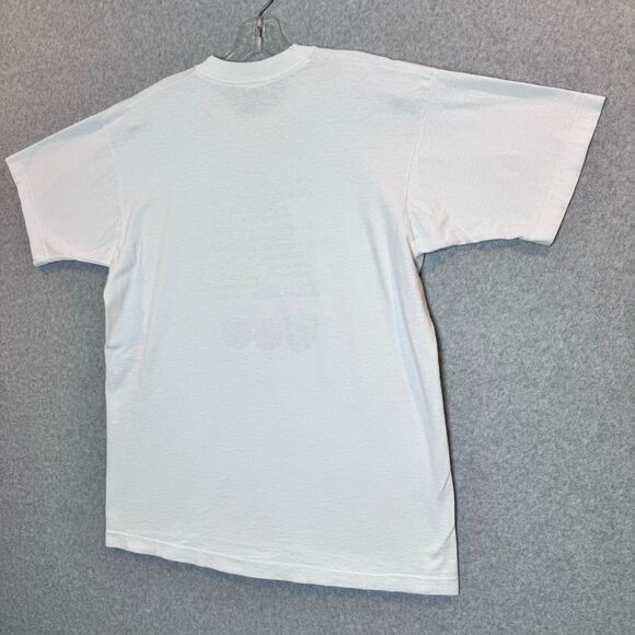 Vintage 1993 fruit of the loom made in the USA white T-shirt size large - Picture 8 of 11
